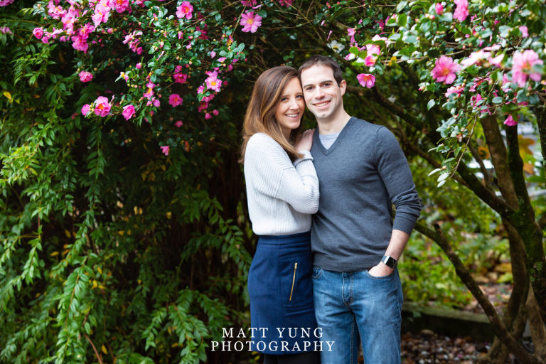 Alison and Jacques engagement session at Cator Woolford Gardens in Atlanta, GA